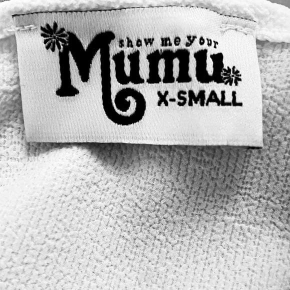 Show Me Your Mumu Tie In Back Cropped Tank Top White Size XS - Picture 4 of 4